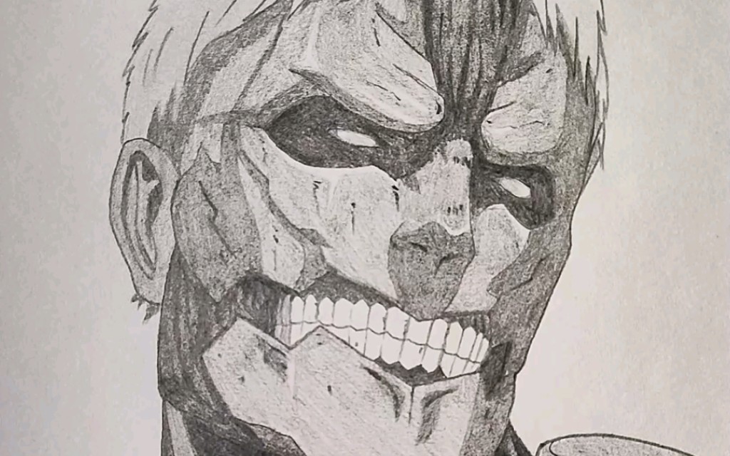 简单画一个铠之巨人_哔哩哔哩_bilibili