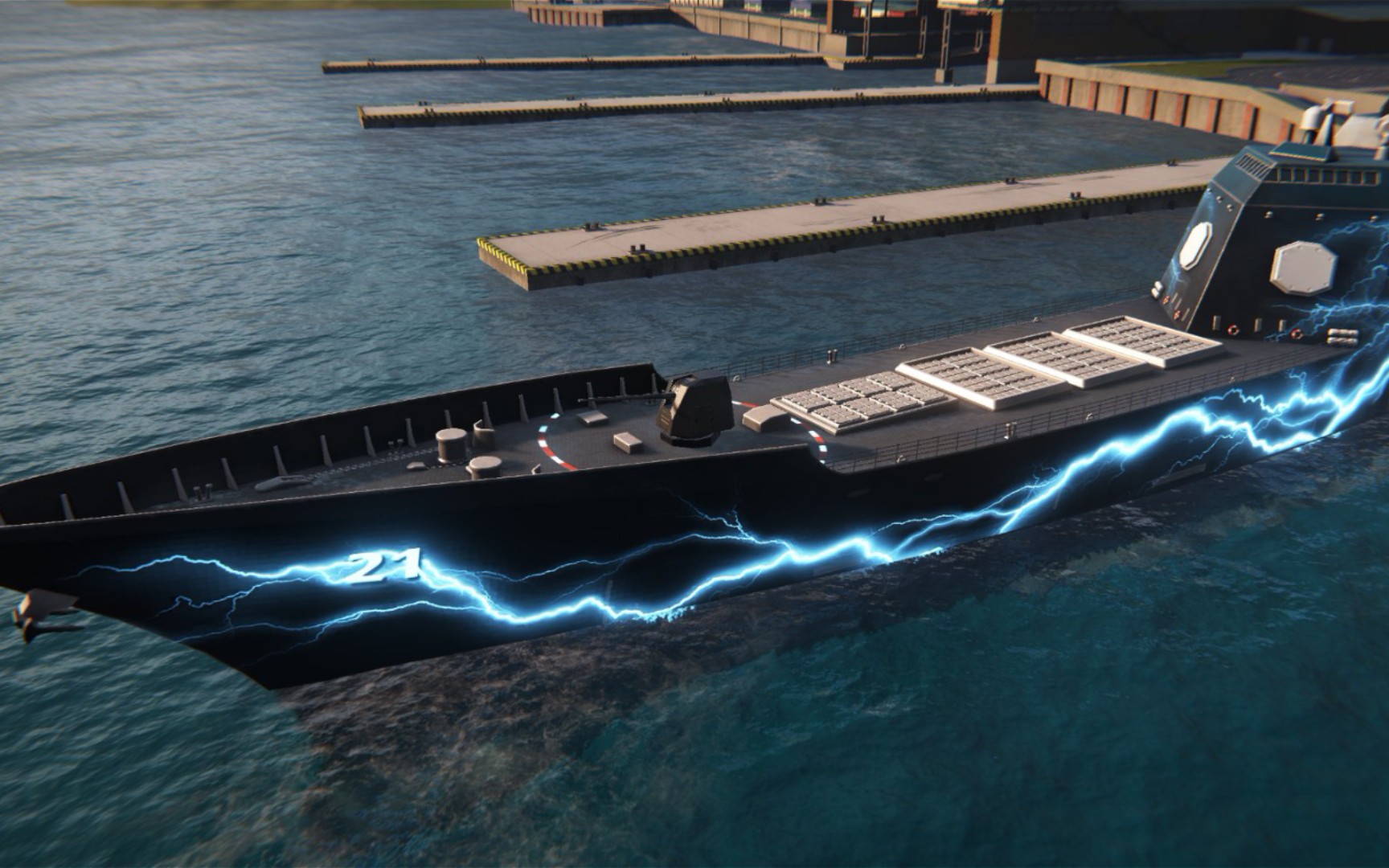 现代战舰最新更新爆料,新巡洋舰cgx21有一个大和皮了!