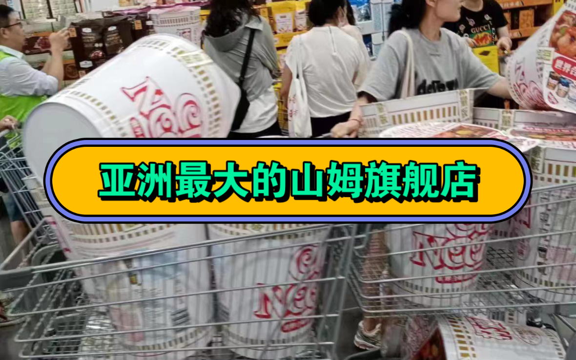 亚洲最大的山姆旗舰店,看看深圳有钱人是什么样的购物方式!哔哩哔哩bilibili