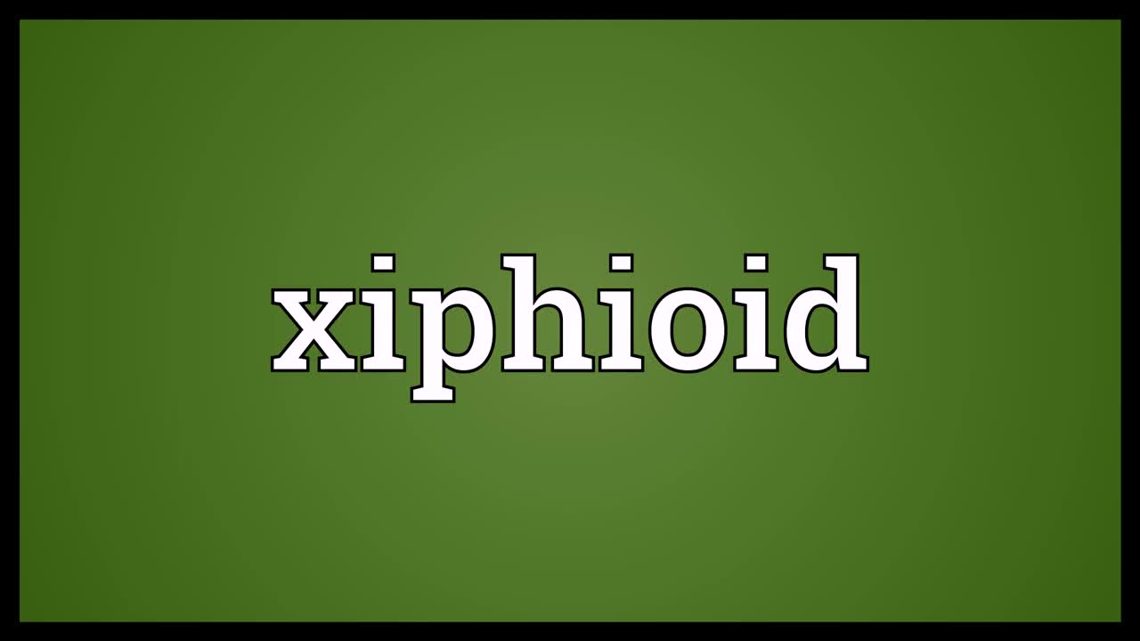 xiphioid meaning