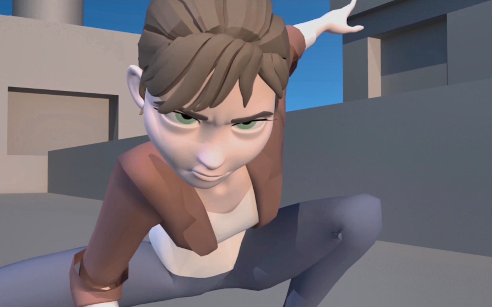 北影16动画二班 动画制作ii 分组摹片作业《打斗-jill和jack相爱相杀