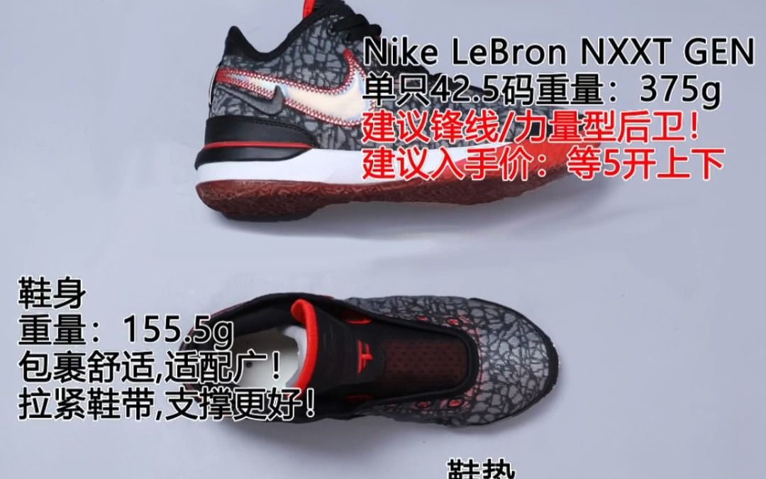 !Nike LeBron NXXT GEN 詹姆斯之子拆解哔哩哔哩bilibili