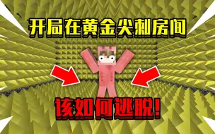 Descargar video: 当开局在黄金尖刺房间！边上全是尖刺，该如何逃脱出去！