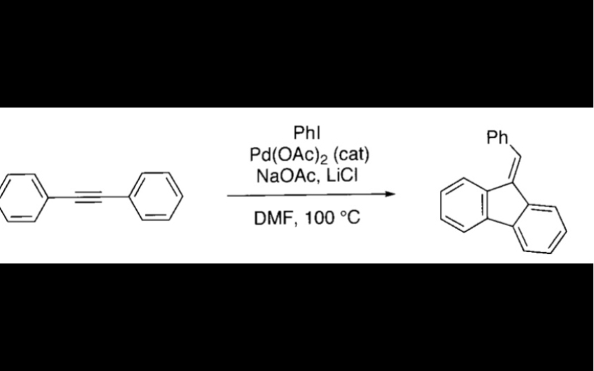 福山机理C010 钯催化二苯乙炔和碘苯的环化反应哔哩哔哩bilibili