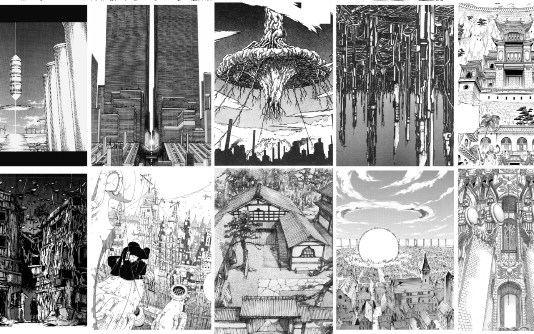 不同漫画里的建筑（一）
