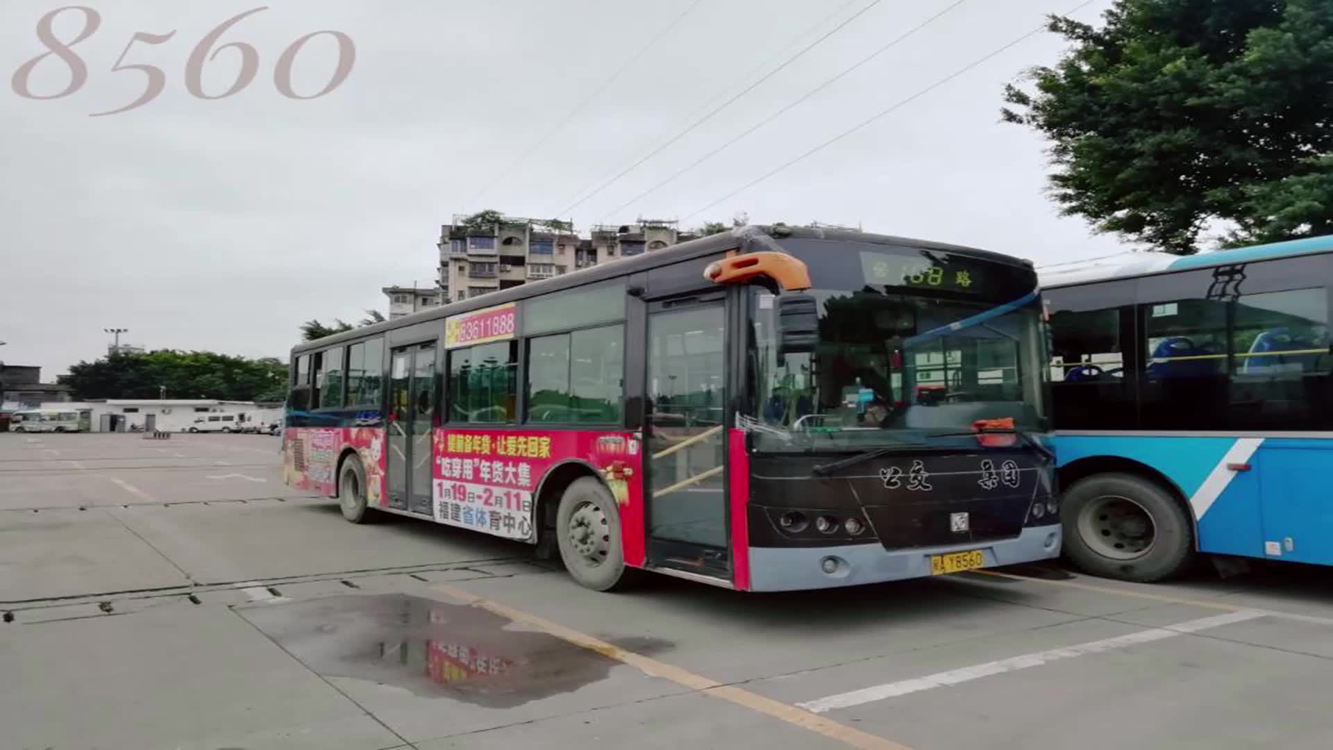 福州公交申沃swb6106mg走行音玉柴yc6g24030纯音频