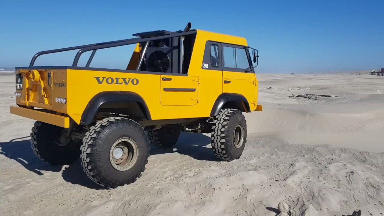 【汽车】沃尔沃c303皮卡版沙滩越野,虽然个头小,但越野性能强悍