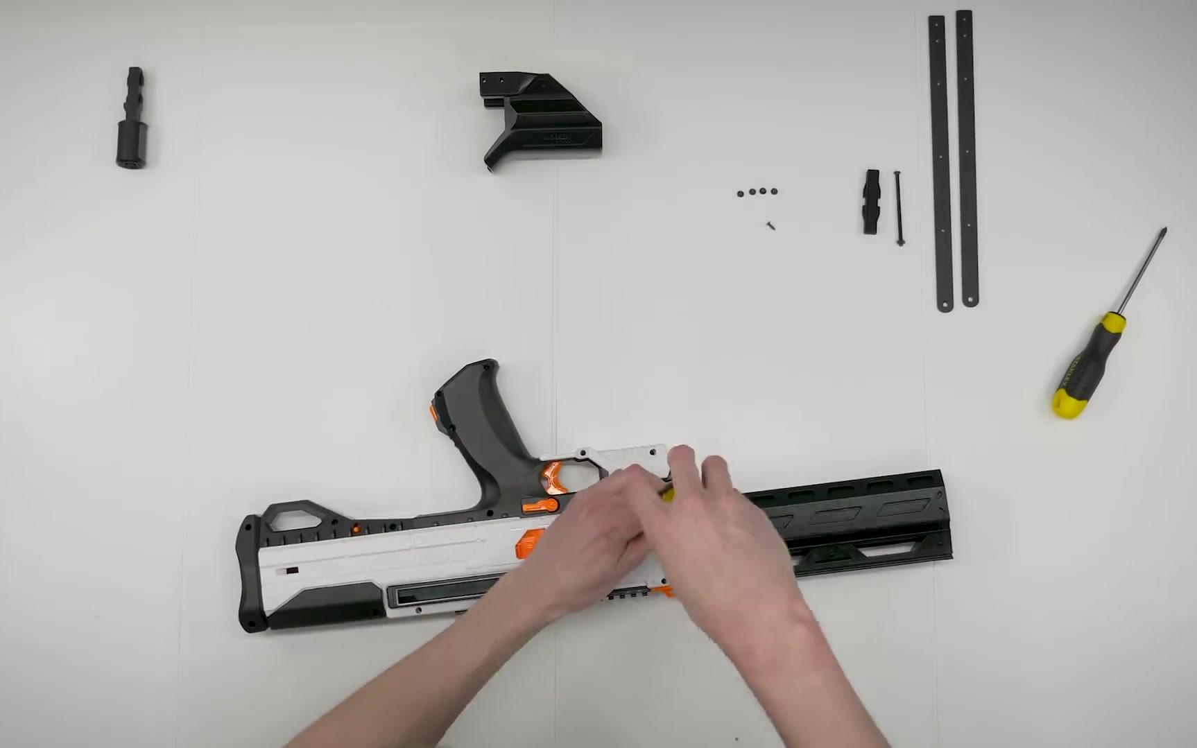 【mod】nerf 赫利俄斯 工匠大师大下拉套件的组装与试玩