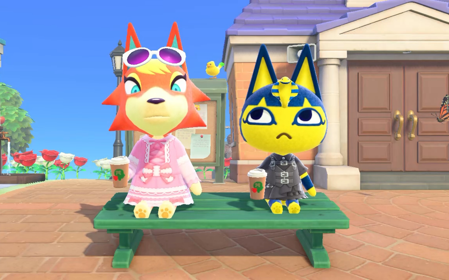 【动森】互相偷瞄的莫妮卡和艳后