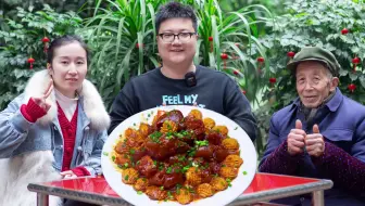 300买1根牛蹄20头鲍鱼，阿米做“鲍鱼烧牛蹄”忙活大半天值了