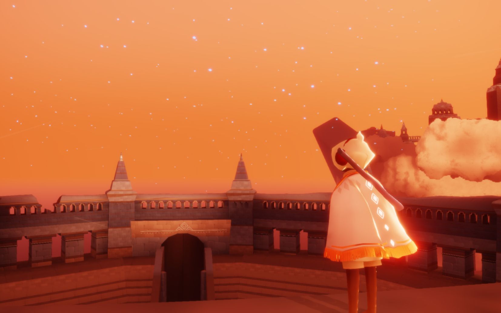 《sky光遇》 难得来一次千鸟城,不吹首天空之城?