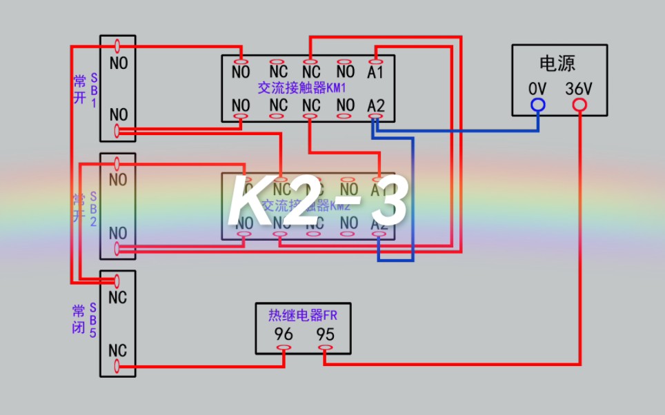 三相异步电机正反转控制线路,电工考证实操K23哔哩哔哩bilibili