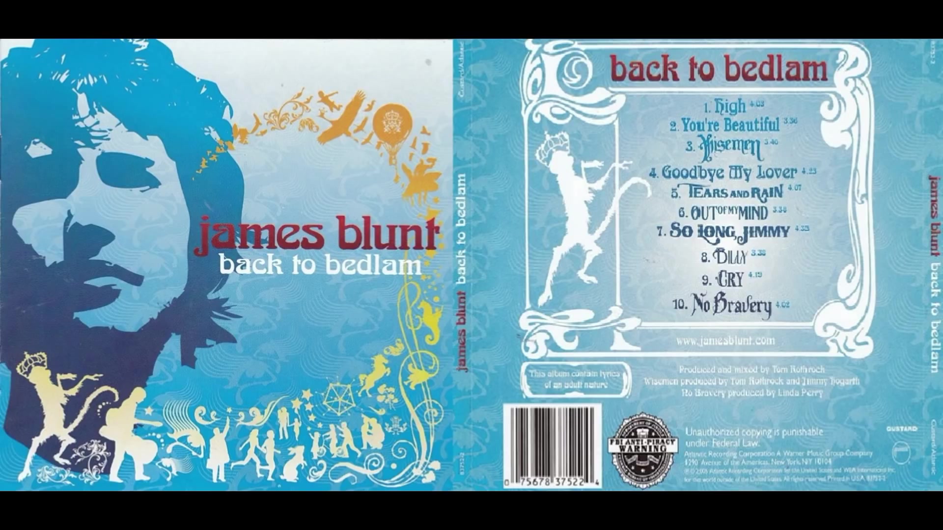 James Blunt  Back to Bedlam (Album 2004)哔哩哔哩bilibili