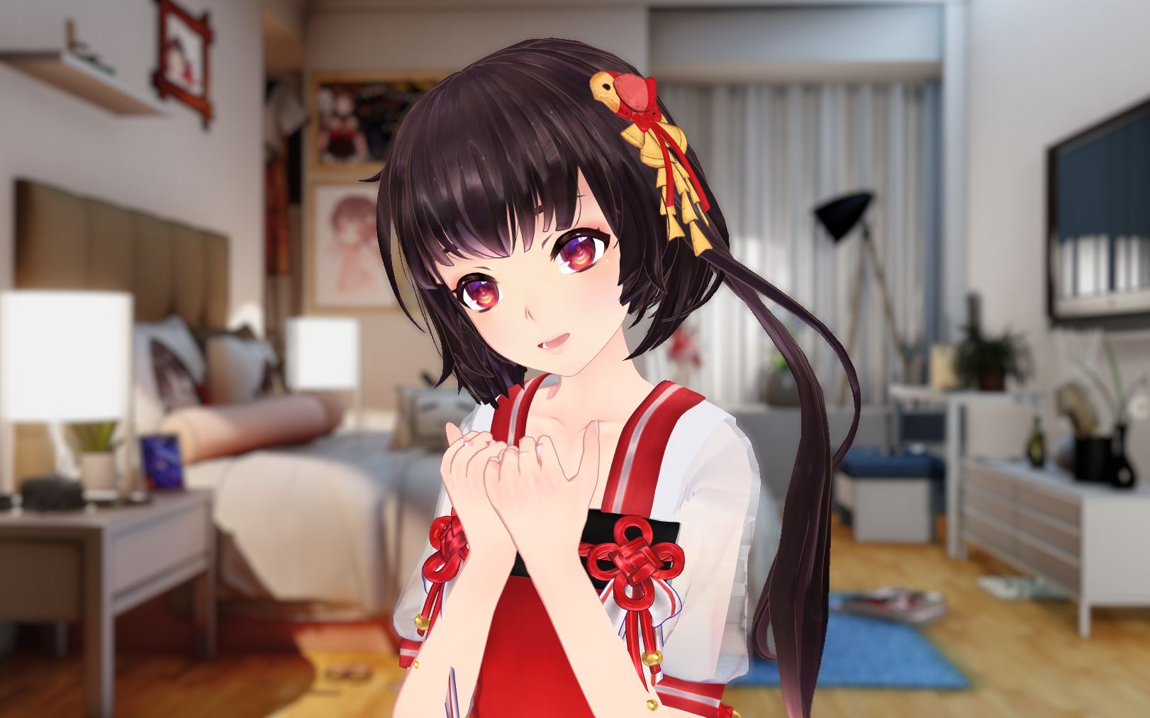 【泠鸢mmd】勾指起誓☆柔情版 冷鸟直播跳舞片段,走过路过不要错过了