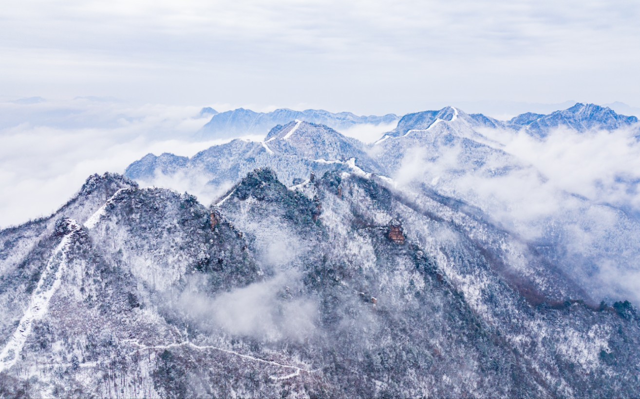 [图]大疆Mavic3•航拍湘西•张家界武陵源雪景