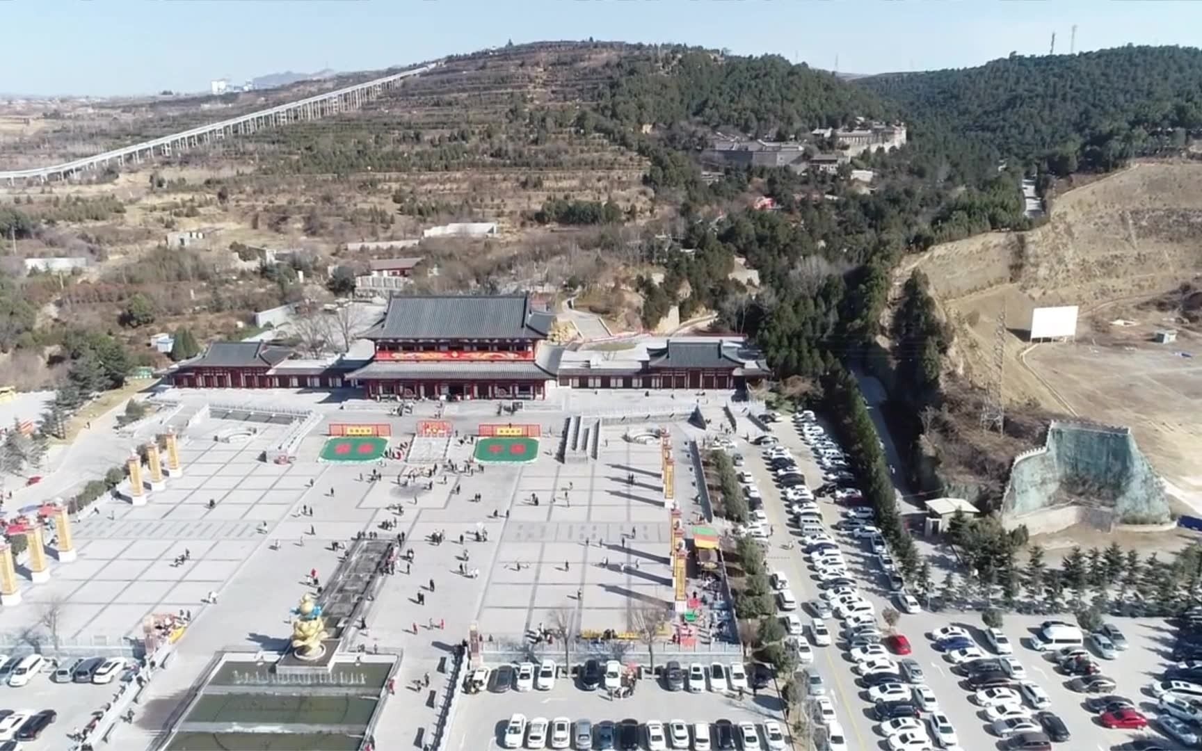 [图]航拍铜川药王山：唐代医学家孙思邈隐居之地