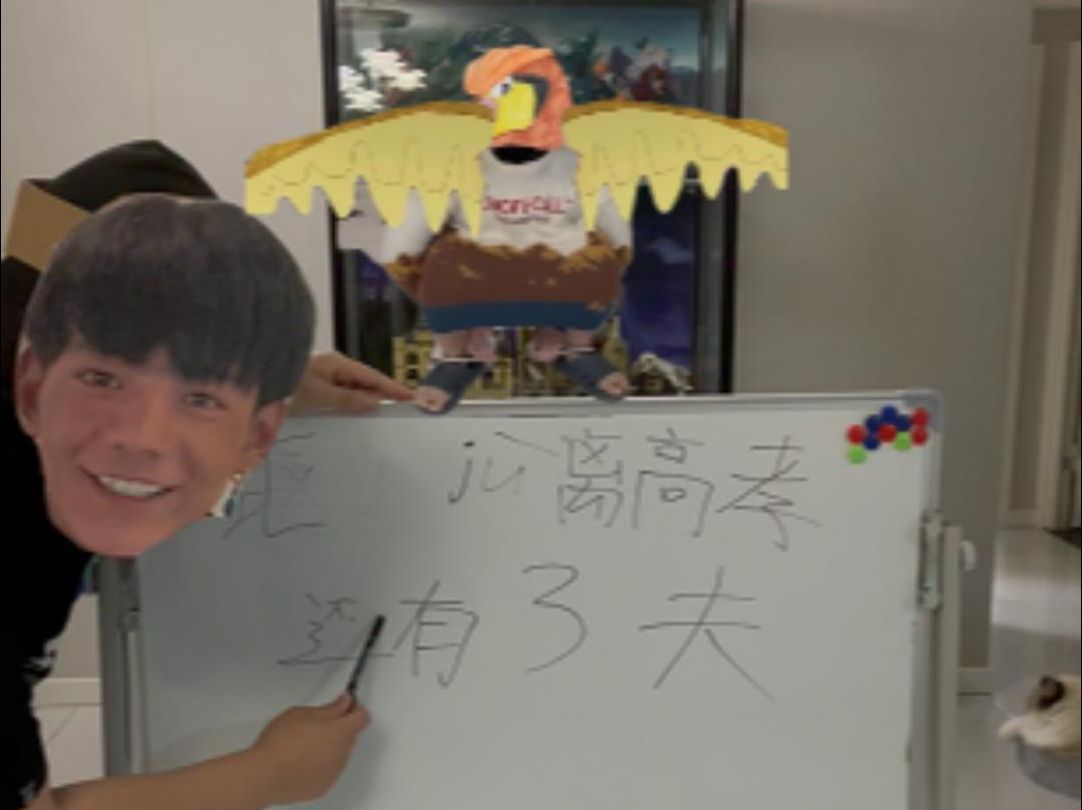 丁真和他的动物朋友大比鸟祝大家高考顺利