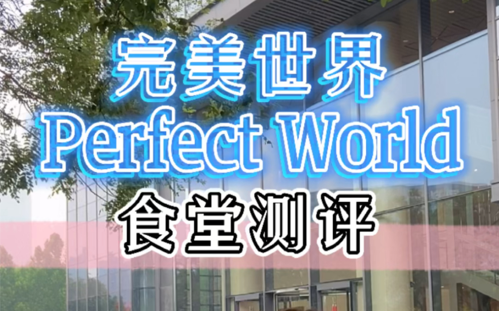 完美世界 |Perfect World|全球游戏公司|北京望京|食堂测评!!!好像酒店大堂啊哔哩哔哩bilibili