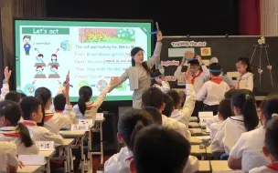 Descargar video: 【虚构故事绘本】小学英语绘本阅读教学课例： Tricking the cat《新魔法英语分级读物》第5级别 - 福苑小学 龚映芳老师