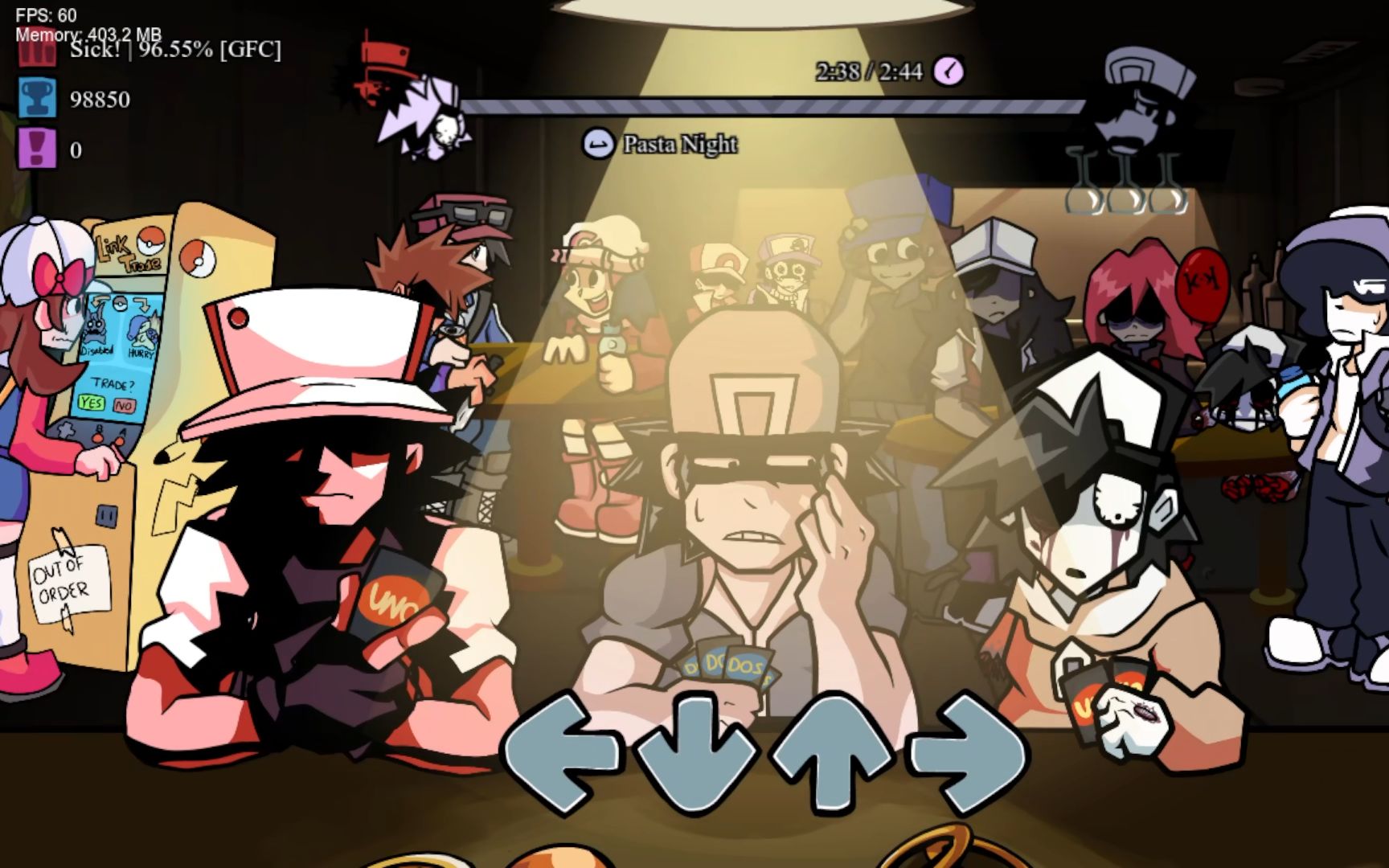 【fnf】更新优化!宝可梦都市传说三人打牌