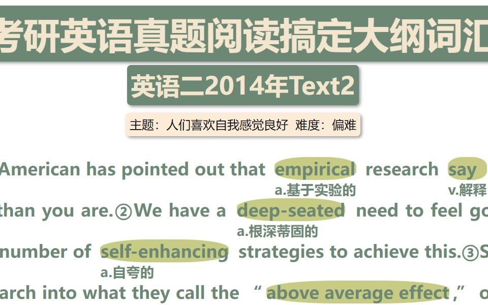 考研英语二2014年Text2|真题带背|词汇标注|英文朗读哔哩哔哩bilibili