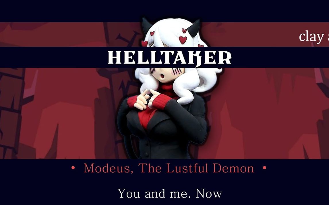 【helltaker】捏一个魅魔modeus黏土手办!视频教程!