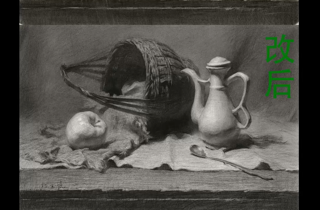 好画是要比照片素材来得更高级的哦 #美术 #美术生 #画画 #素描 #零