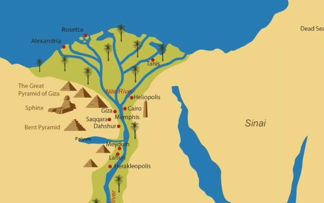 尼罗河流域地形图图片