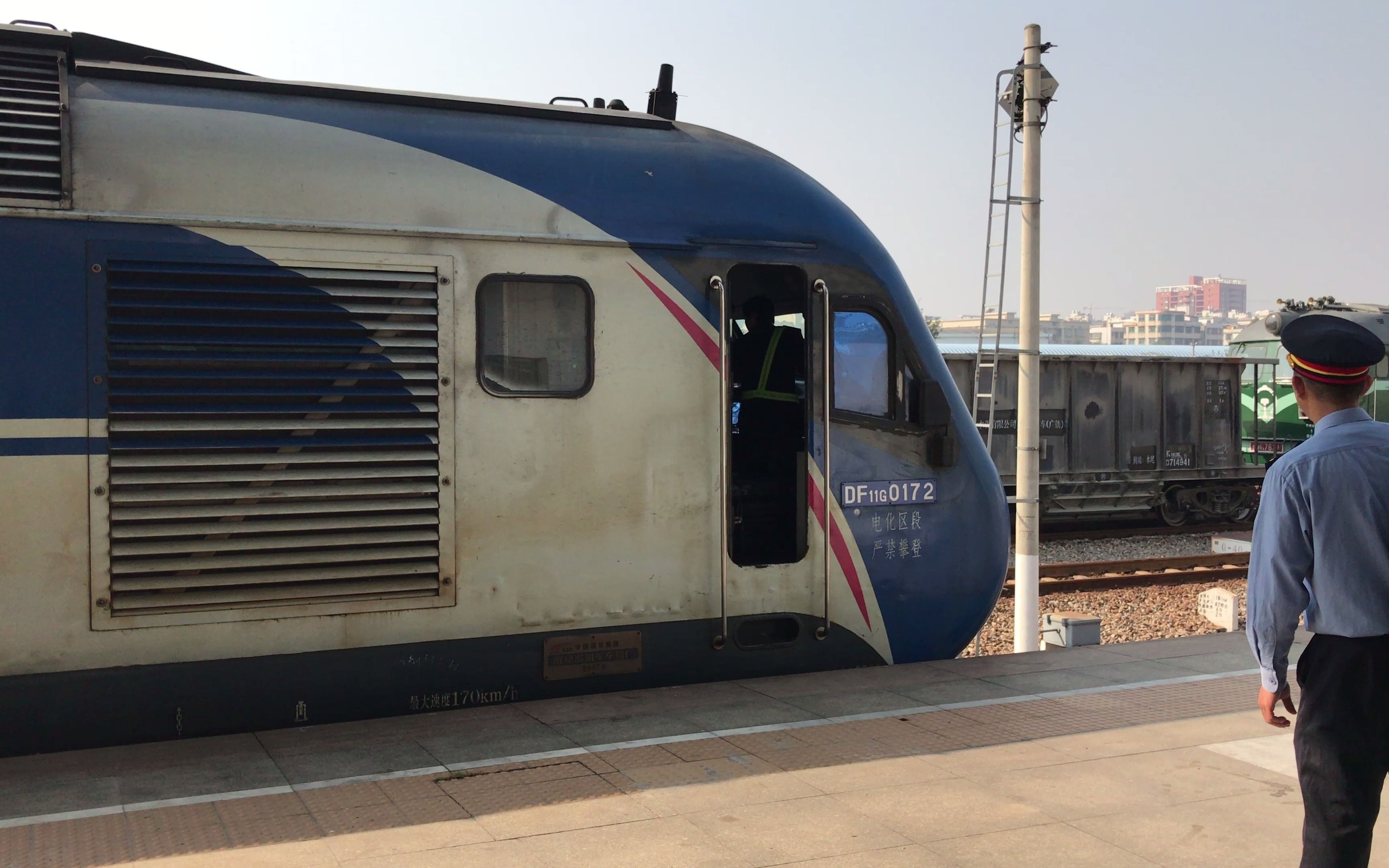 20170126 - z385次(长春—三亚)茂名站停车,两只猪