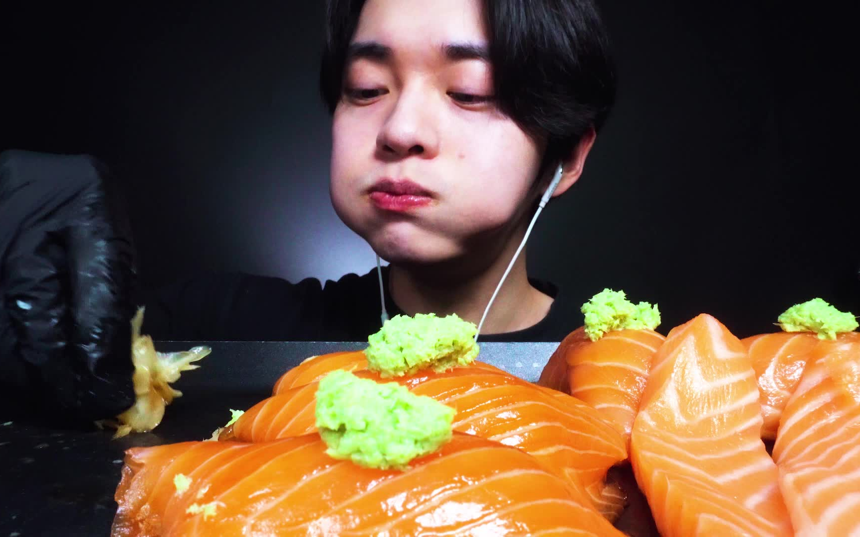 chansori台湾大王鲑鱼寿司鲑鱼肚肚真音mukbang