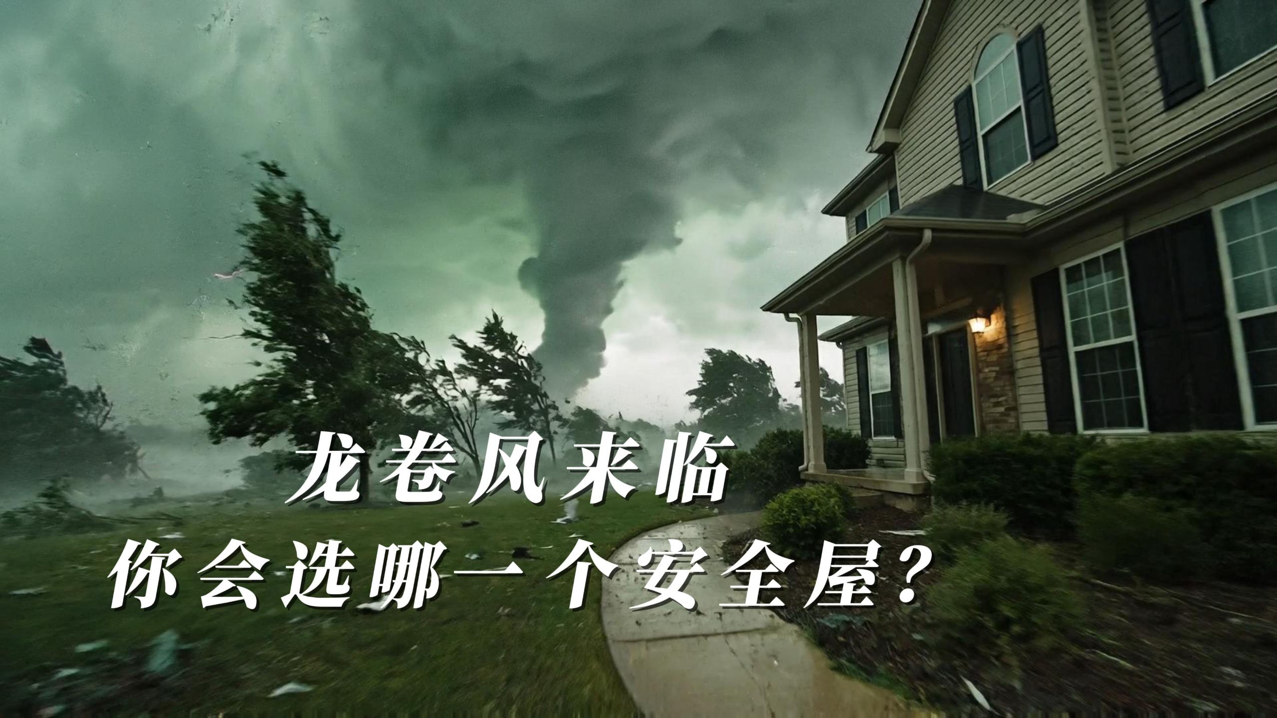 龙卷风来临，你会选择哪一个安全屋呢？