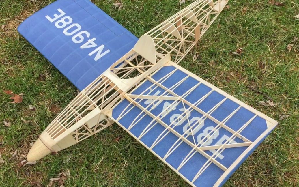 【微型轻木航模】橡皮筋自由飞27″snoke swifty jr航模制作,youtube