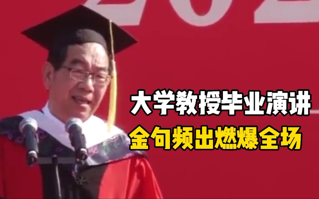 河南大学教授毕业演讲金句燃爆全场:纯真辟油腻 善良能辟邪哔哩哔哩bilibili