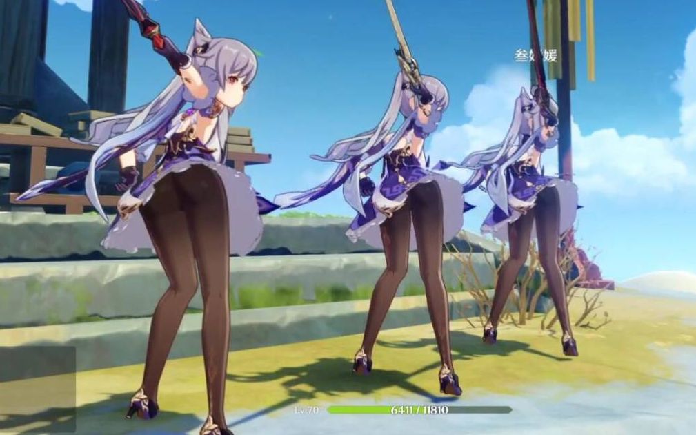 原神刻晴你想尝试的全新姿势钢管