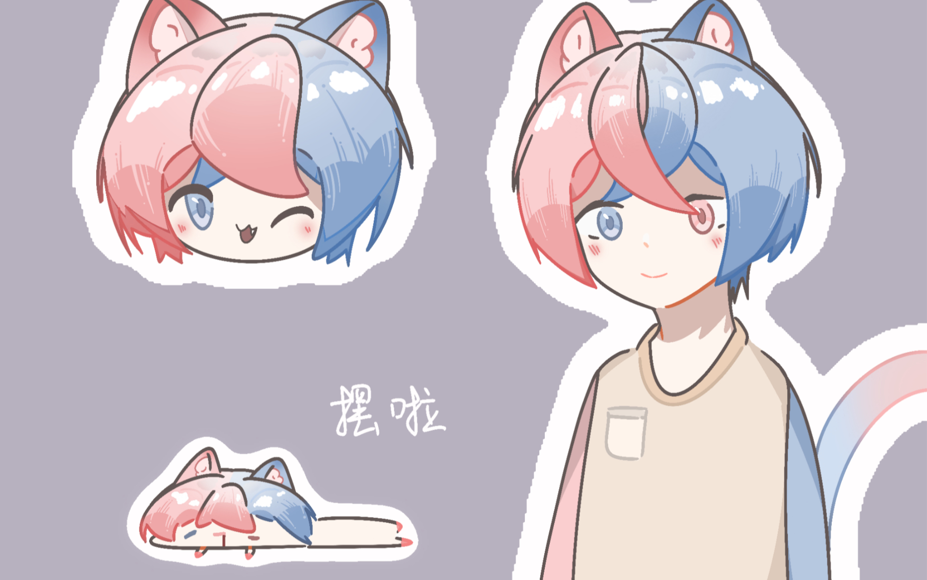 【沝沝djko 绘画过程】画了kk!