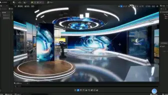 UE5虚拟制片演播厅场景（带下载）