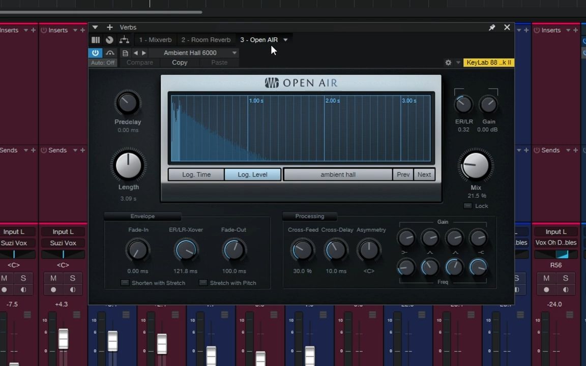 混音必看!!!Studio One官方教程 自带的三个混响插件教学 mixverb丨open air丨room reverb哔哩哔哩bilibili
