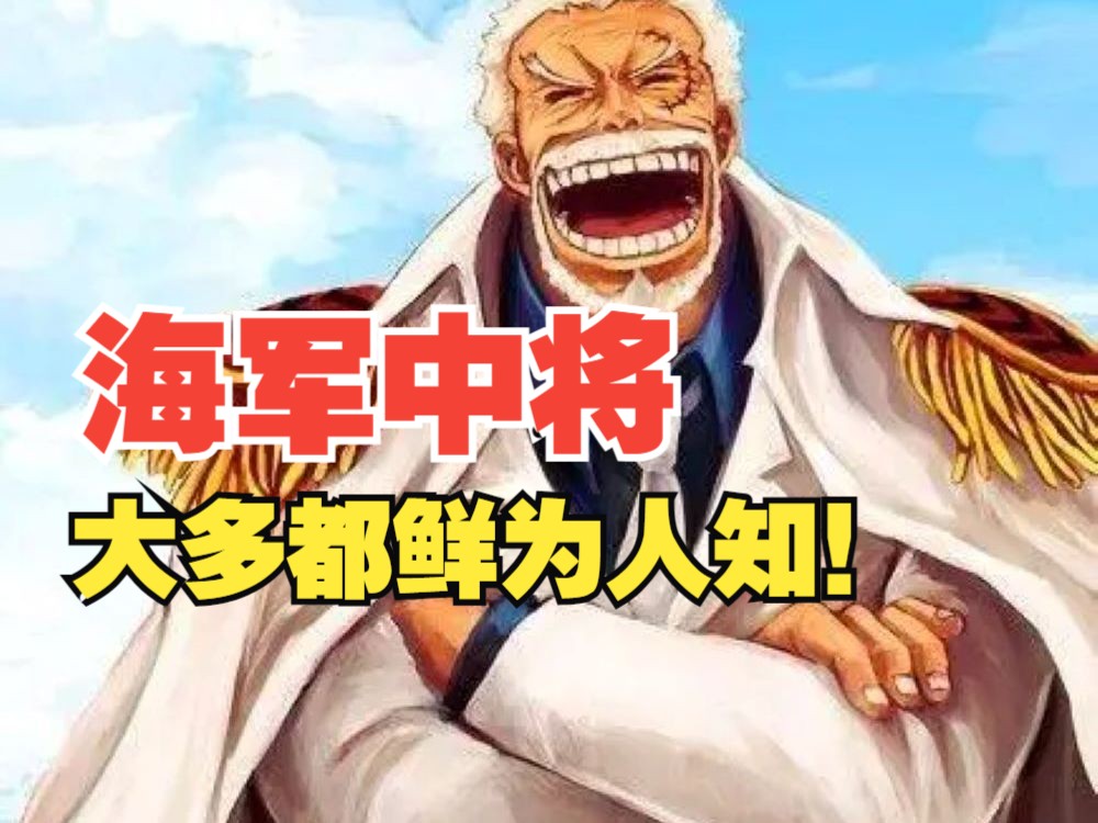 海贼王已登场的28个海军中将,大多鲜为人知!哔哩哔哩bilibili