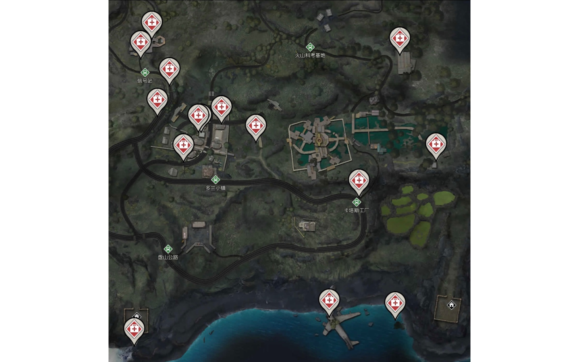 黎明觉醒奥里吉岛15个医疗箱点位