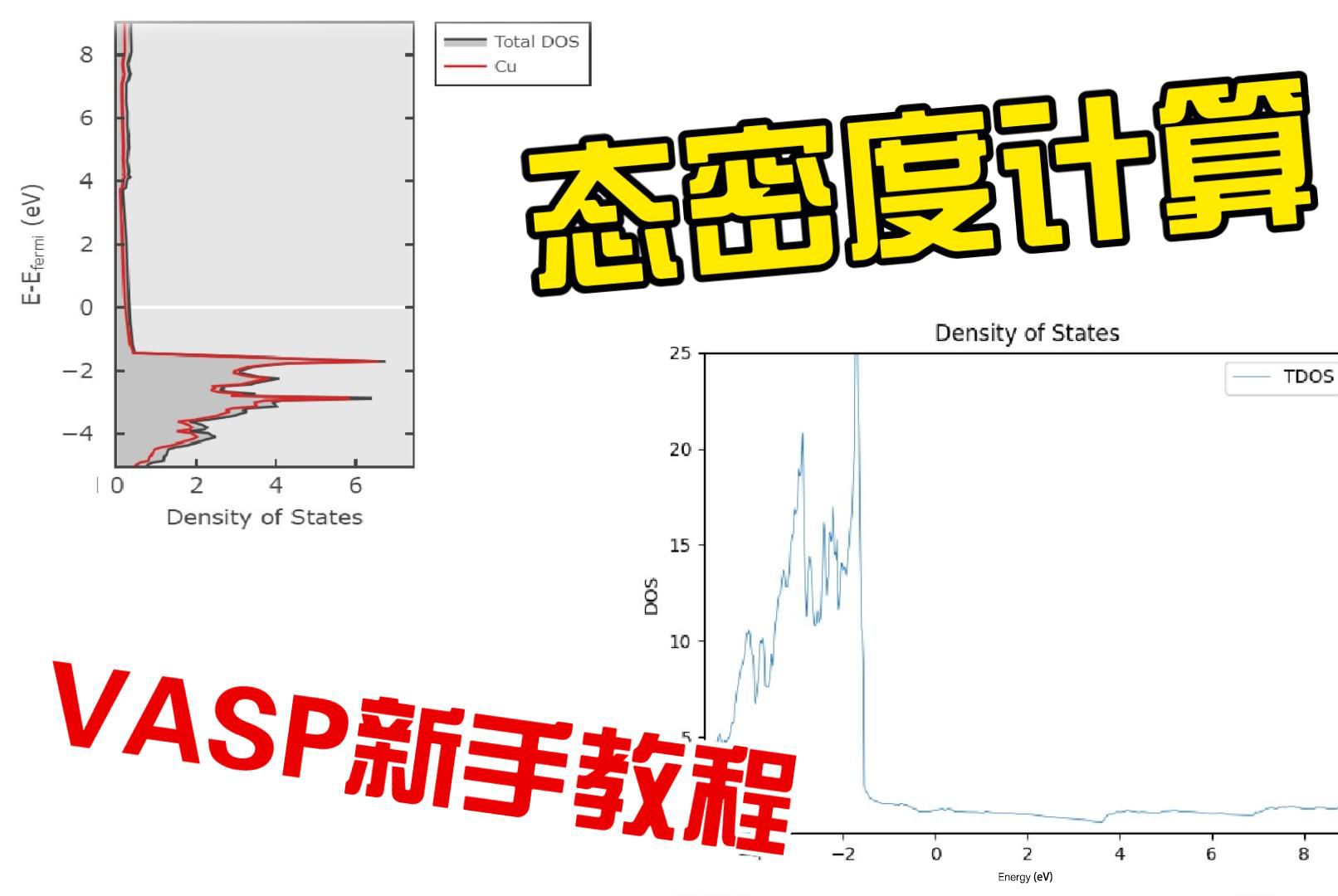 [图]【VASP新手教程】part11-态密度计算 理论计算入门课 第一性原理教学 密度泛函理论 | 华算科技10 态密度计算