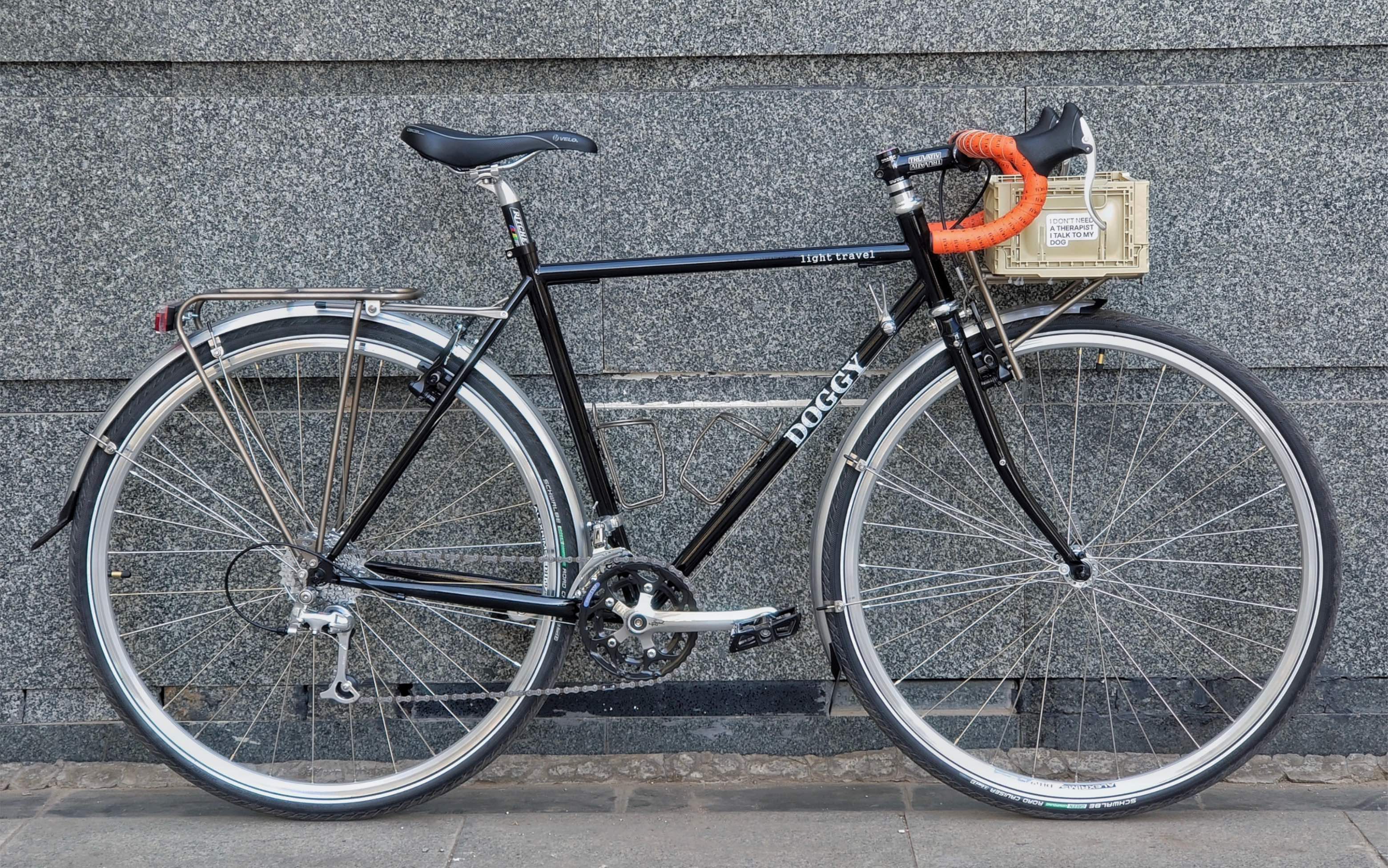 单车青年的自组钢架轻装旅行车,准备来场说走就走的自行旅行