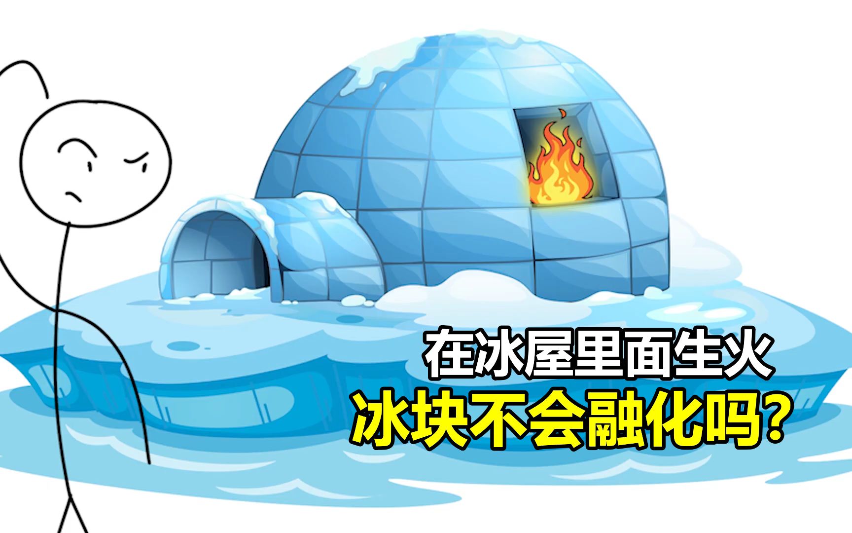 冰屋为什么可以保暖?在冰屋里面生火取暖,冰块不会融化吗?哔哩哔哩bilibili