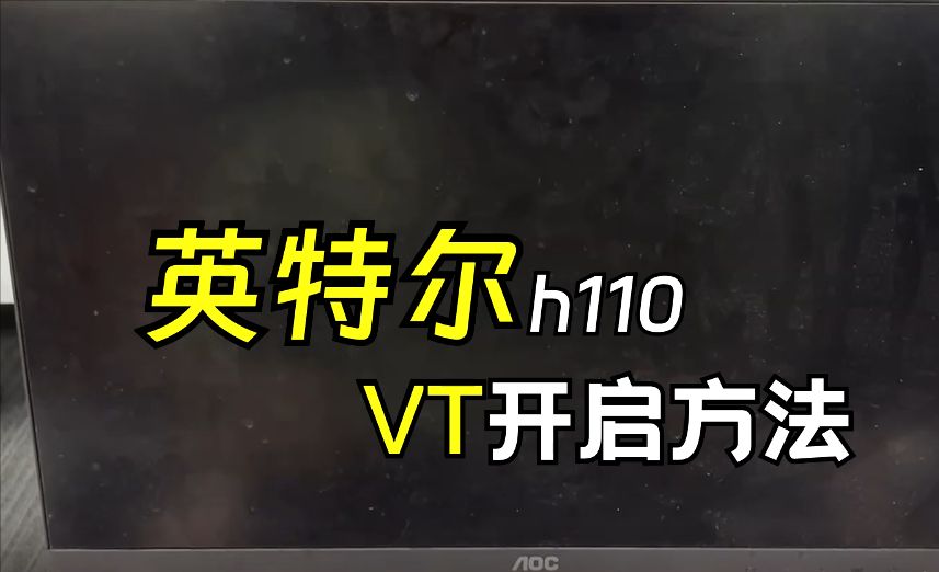 【雷电教程】英特尔h110如何开VT哔哩哔哩bilibili