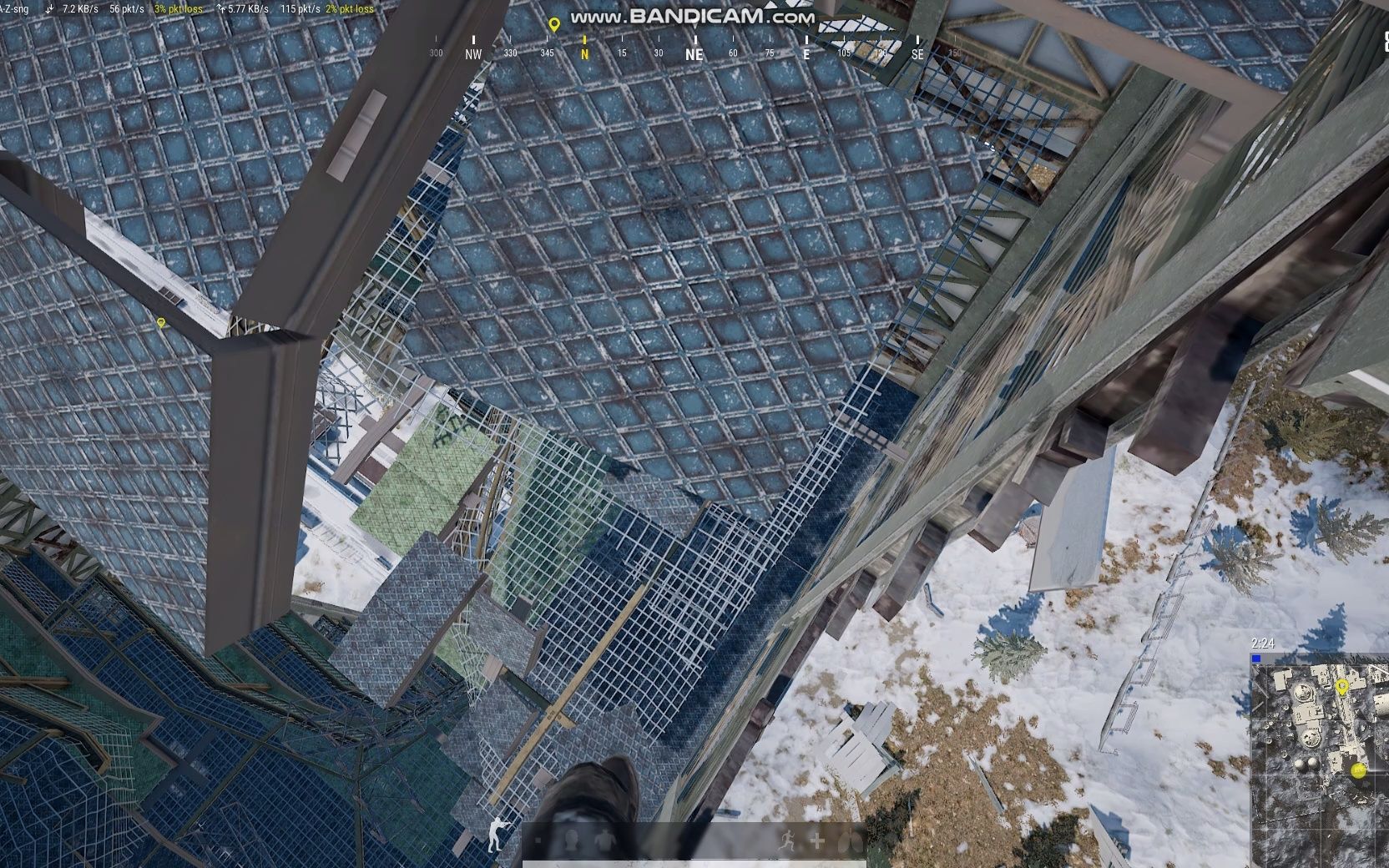 绝地求生雪地图空气墙