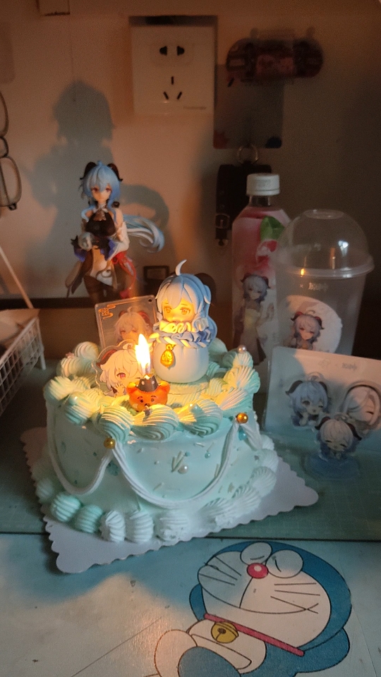 自己做的原神主题生日蛋糕