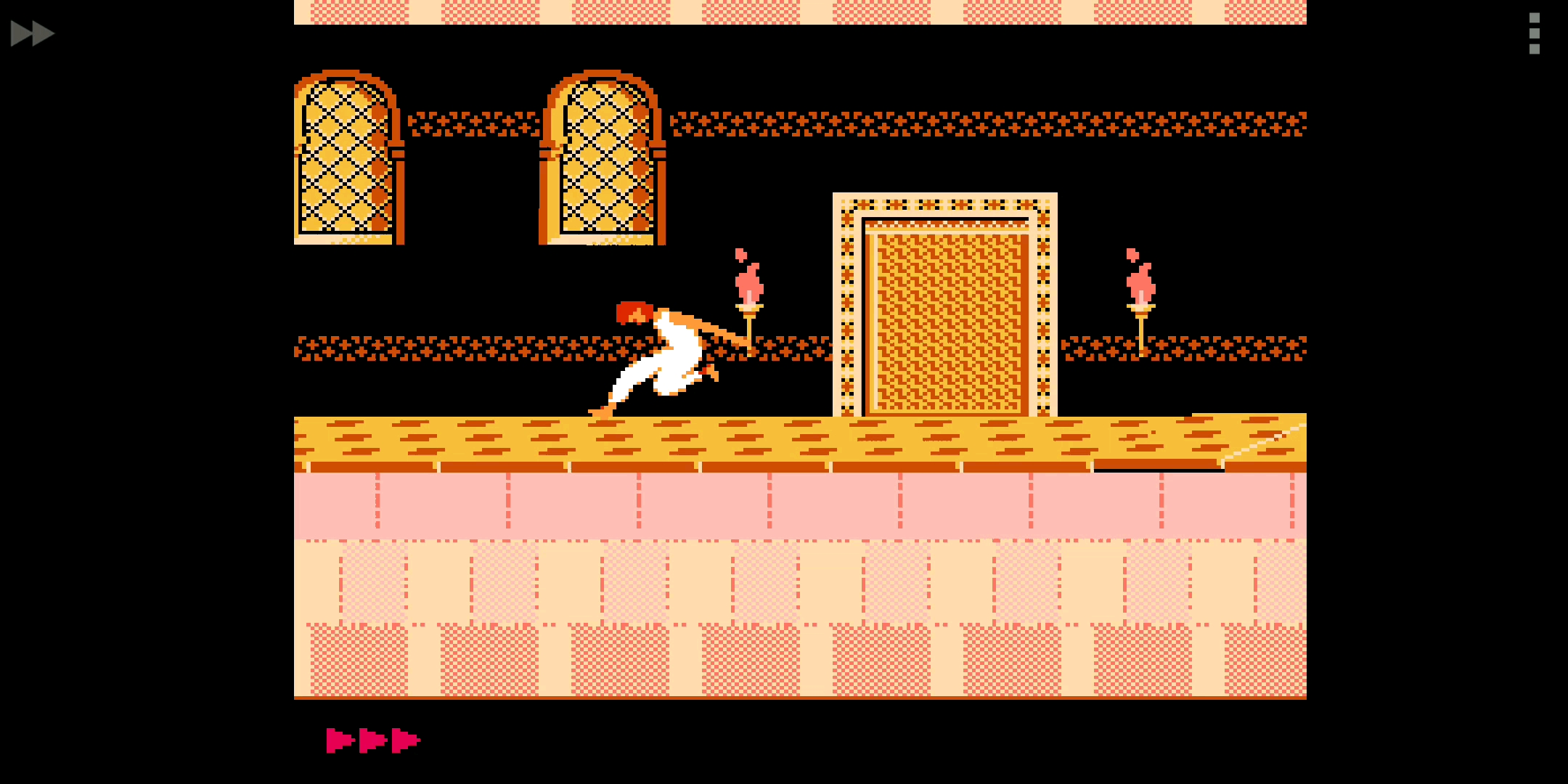 fc波斯王子不拿血上限和回血药瓶全敌人击杀流程第4关