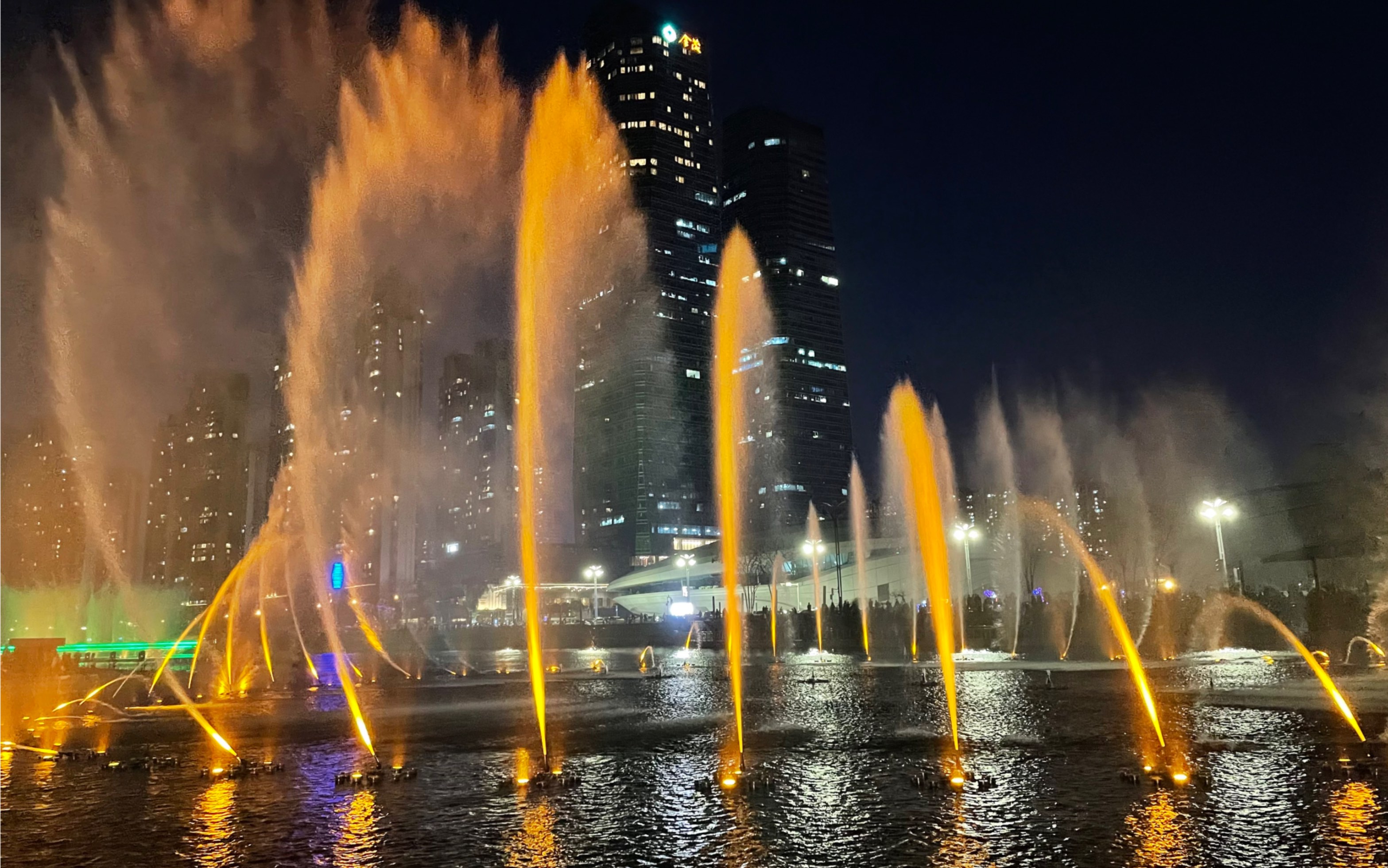 长沙梅溪湖音乐喷泉(2023.03.05)