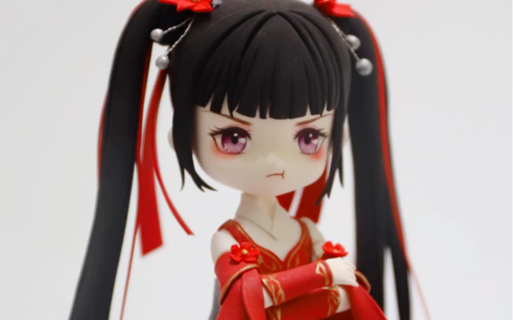 超轻粘土制作q版的火灵儿