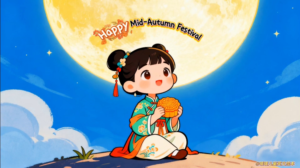 儿童英文绘本《Happy Mid-Autumn Festival 》