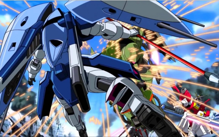 [1080p]gundam seed destiny ~ s.impulse vs chaos_ gaia_ abyss